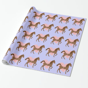 Papier Cadeau Cadeaux Cheval et Rider, Personnalisé