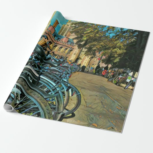 Papier Cadeau Cadeaux cyclables vintages (Déroulé)