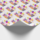 Papier Cadeau Cadeaux d'anniversaire (Coin)