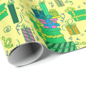 Papier Cadeau Cadeaux d'anniversaire (Coin rond)