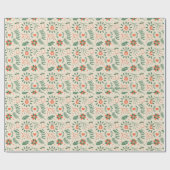 Papier Cadeau Cadeaux d'aquarelle Noël Présents Papier d'envelop (Plat)