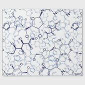 Papier Cadeau Cadeaux de chimie de formule chimique (Plat)