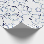 Papier Cadeau Cadeaux de chimie de formule chimique (Coin)