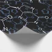 Papier Cadeau Cadeaux de chimie de formule chimique (Coin)