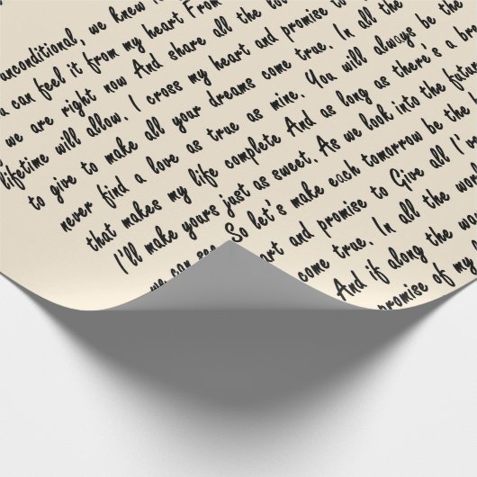 Papier Cadeau Cadeaux de couple | Pour Mon Âme Je Traverse Mon C (Coin)