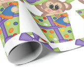 Papier Cadeau Cadeaux de fête (Coin rond)