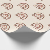 Papier Cadeau Cadeaux de grand-mère mignons Gigi Boho Rainbow (Coin)