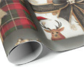 Papier Cadeau cadeaux de Noël (Coin rond)