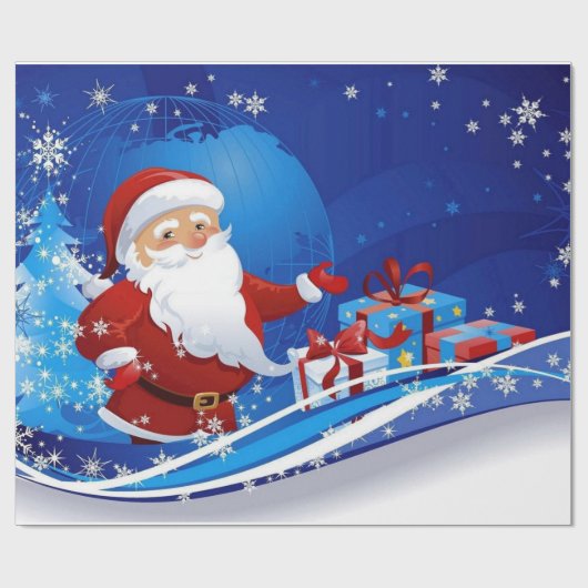 Papier Cadeau Cadeaux de Noël (Plat)