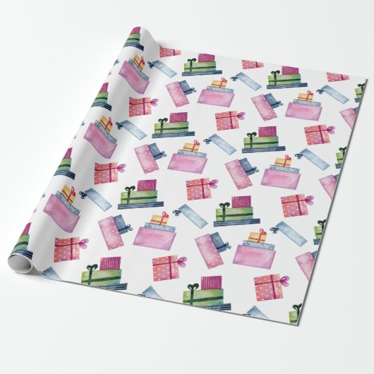 Papier Cadeau Cadeaux de Noël (Déroulé)