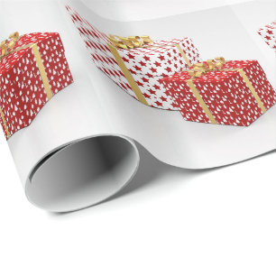 Papier Cadeau Cadeaux de Noël brillants Cadeaux enveloppés Desig