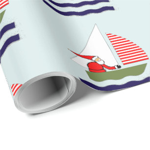 Papier Cadeau Cadeaux de Noël de voile