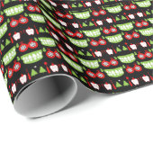 Papier Cadeau Cadeaux de Noël Dental Doctor (Coin rond)