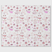 Papier Cadeau Cadeaux de Noël des Snowmen Cadeaux Noël blanc (Plat)