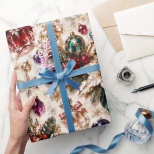 Papier Cadeau Cadeaux de Noël en Joaillerie de Luxe