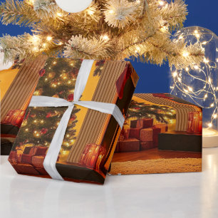 Papier Cadeau Cadeaux de Noël festifs