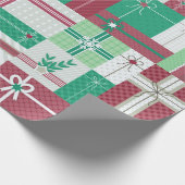 Papier Cadeau Cadeaux de Noël mosaïque (Coin)