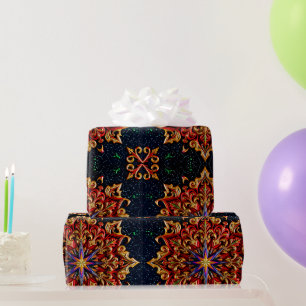 Papier Cadeau ~ Cadeaux de Noël multicolores ~