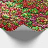 Papier Cadeau ~ Cadeaux de Noël multicolores ~ (Coin)