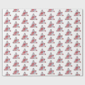 Papier Cadeau Cadeaux de Noël Papier d'emballage de vacances (Plat)