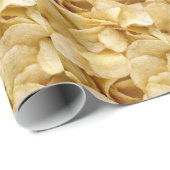 Papier Cadeau Cadeaux de nourriture industrielle de pommes chips (Coin rond)