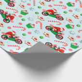 Papier Cadeau Cadeaux de vacances pour moto (Coin)
