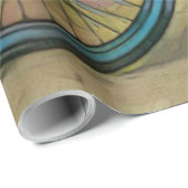 Papier Cadeau Cadeaux de vélo pour papa (Coin rond)