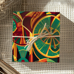 Papier Cadeau Cadeaux de ventilateur géométrique Abstraits pour