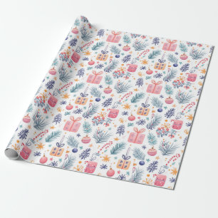 Papier Cadeau "Cadeaux et Motifs de vacances"