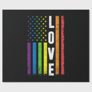 Papier Cadeau Cadeaux Gay Pride Hommes Femmes LGBT Drapeau Arc-e