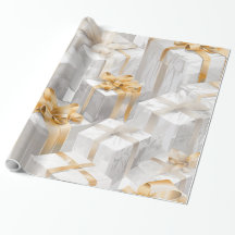 Papier Cadeau Cadeaux Matin Doré