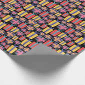 Papier Cadeau Cadeaux multicolores Aquarelle transparente (Coin)