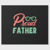 Papier Cadeau Cadeaux papa | Père fier (Plat)