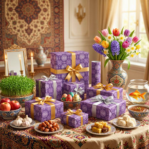Papier Cadeau Cadeaux pour la fête d'anniversaire du Nouvel An i