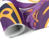 Papier Cadeau Cadeaux psychédéliques Abstraits pour les mamans o (Coin rond)