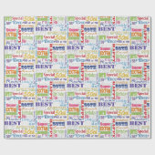 Papier Cadeau Cadeaux Uniques Et Spéciaux 50e Anniversaire (Plat)