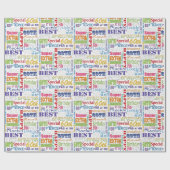 Papier Cadeau Cadeaux Uniques Et Spéciaux De Fête Du 60E Anniver (Plat)