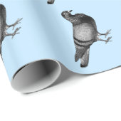 Papier Cadeau Cadeaux vintages de pigeon (Coin rond)