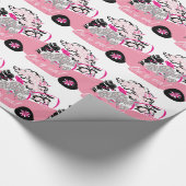 Papier Cadeau Cadillac rose (Coin)