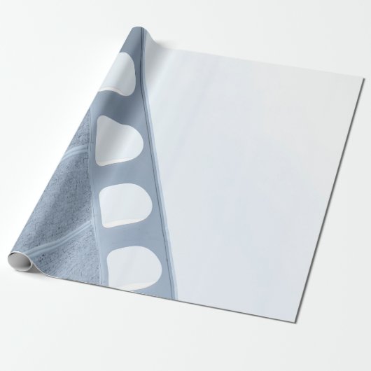 Papier Cadeau Cadre en métal noir et blanc (Déroulé)