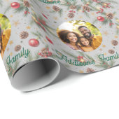 Papier Cadeau Cadre en pin doré (Coin rond)
