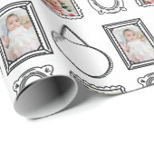 Papier Cadeau Cadre image de style bande dessinée 2D (Coin rond)