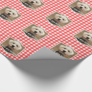 Papier Cadeau Cadre Photo Personnalisé Pays Buffalo Rouge Check
