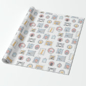 Papier Cadeau Cadres de bébé animal (Déroulé)