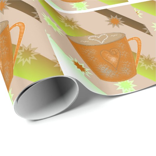 Papier Cadeau Café (Coin rond)