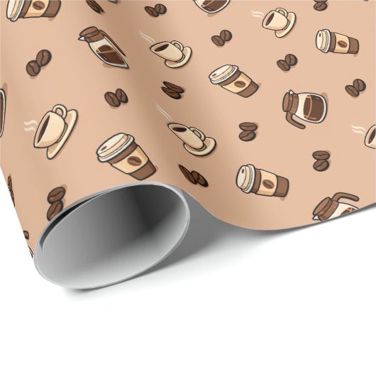Papier Cadeau Café (Coin rond)