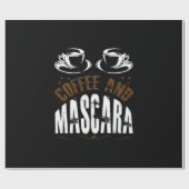 Papier Cadeau Café Art Café Et Mascara (Plat)