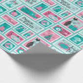 Papier Cadeau Café atomique Timbres de vacances du milieu du siè (Coin)