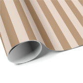 Papier Cadeau Café Beige clair neutre Taupe Brown (Coin rond)