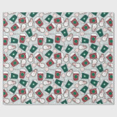 Papier Cadeau Café de Noël (Plat)